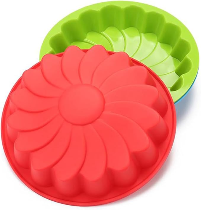Silicone Cake Pan Large Baking Easy Release and Clean for Birthday Cheesecake Random by HOLIDYOYO