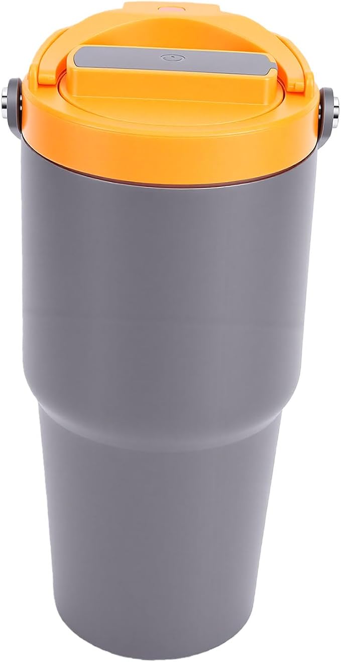 Portable Coffee Maker, 304 Stainless Steel Electric Coffee Mug, 600ml USB Rechargeable Brew Cup, Built in 500mAh Battery, Insulated Travel Maker for Camping Car Office by Unknown