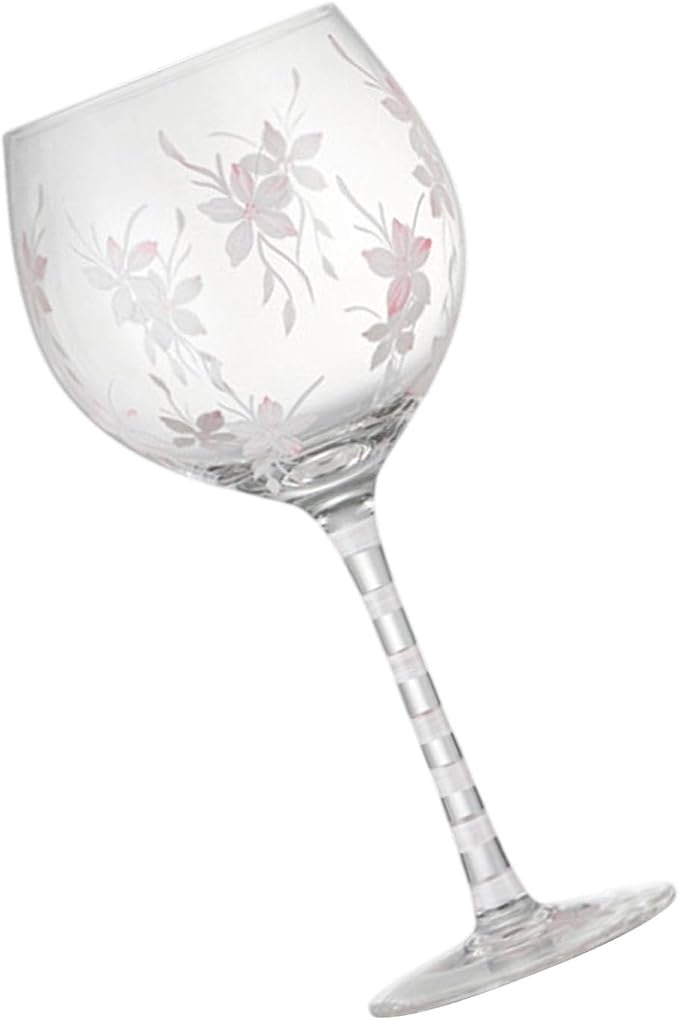 Unique Glass Goblet with Intricate Hand Painting Wine Glass Transparency High-Arched Cup Glassware for Gifting Drinkware Wine by hejhncii