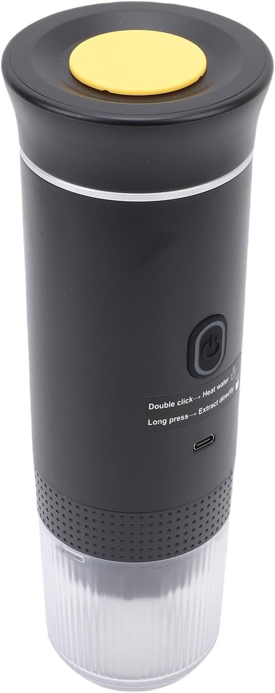 LICAEVEY Portable Capsules Coffee Maker, 72W Automatic Coffee Machine, Ground Maker for Travel Home, 120ML Cup Full Outdoor (Black) - Image 9