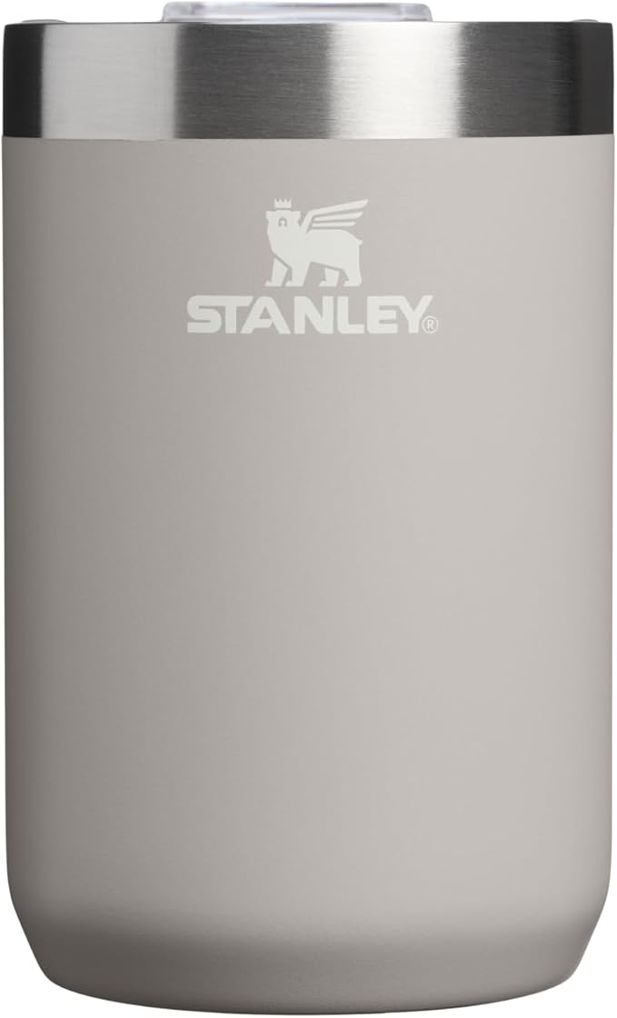 STANLEY Everyday Camp Cup 12 oz | Drink Through Lid | Cup for Coffee, Tea and Drinks | Insulated Stainless Steel | BPA-Free | Ash by Unknown