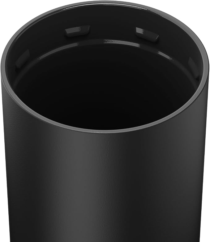 BrüMate Strova 18oz 100% Leakproof Insulated Coffee Mug | Ceramic-Lined Interior | Built-In Silicone Sleeve for Travel | Locking Flip Lid (Matte Black) - Image 2