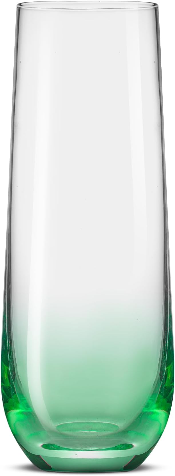 JoyJolt Hue Stemless Champagne Flutes Set of 6 Colored Glasses, 9.5oz Cocktail Glass Set for Mimosa, Stemless Champagne Glasses, Prosecco Wine Flute, Bar Glassware - Image 7