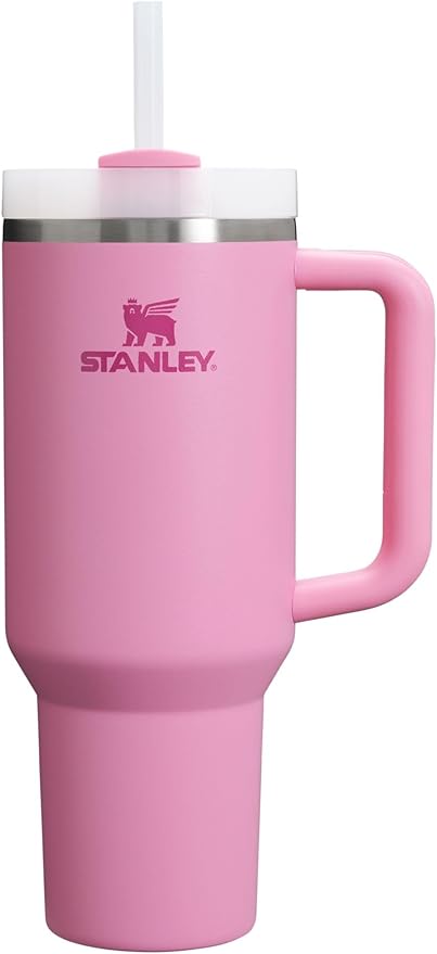 STANLEY Quencher H2.0 Flow State Tumbler, 40 oz, Peony | Handle and Straw | 3-Position Lid | Cup Holder Compatible for Travel | Insulated Stainless Steel Cup | BPA-Free by Unknown