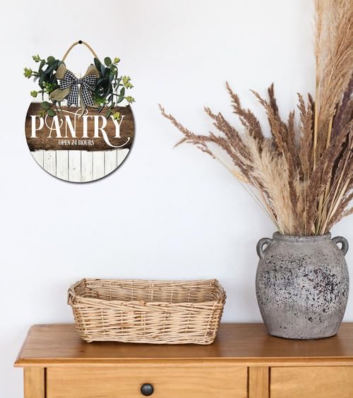 FemiaD Pantry Sign Pantry Wood Wall Decor for Home Kitchen Restaurant Coffee Shop Store Modern Farmhouse Wall Decor for Housewarming Gift 11inch - Image 3