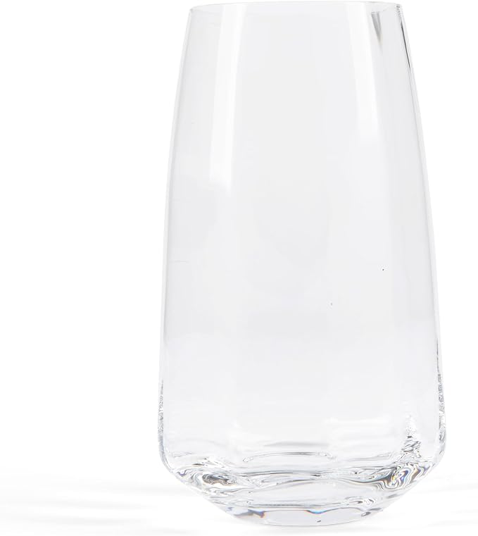 Larder & Vine Crystalline Glassware Tumbler Set, Artisan Drinkware for Cocktails, Water, Whiskey or Spirits, Handmade in Poland (Cafe Tall) - Image 2
