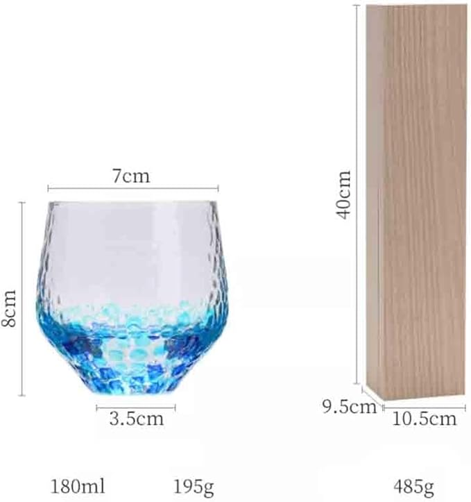 drinking glassware Set of 5 Colorful Hand-painted Polka Dot Glass Cup - Image 2