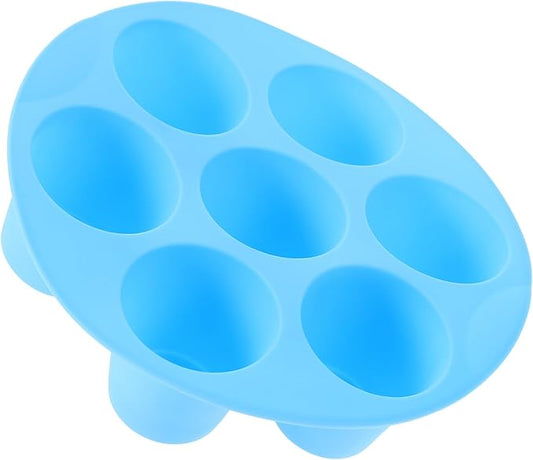 Silicone Muffin Cake Baking Cups Non-stick Tray Mold for Air Fryer High Temperature Resistant Blue Small
