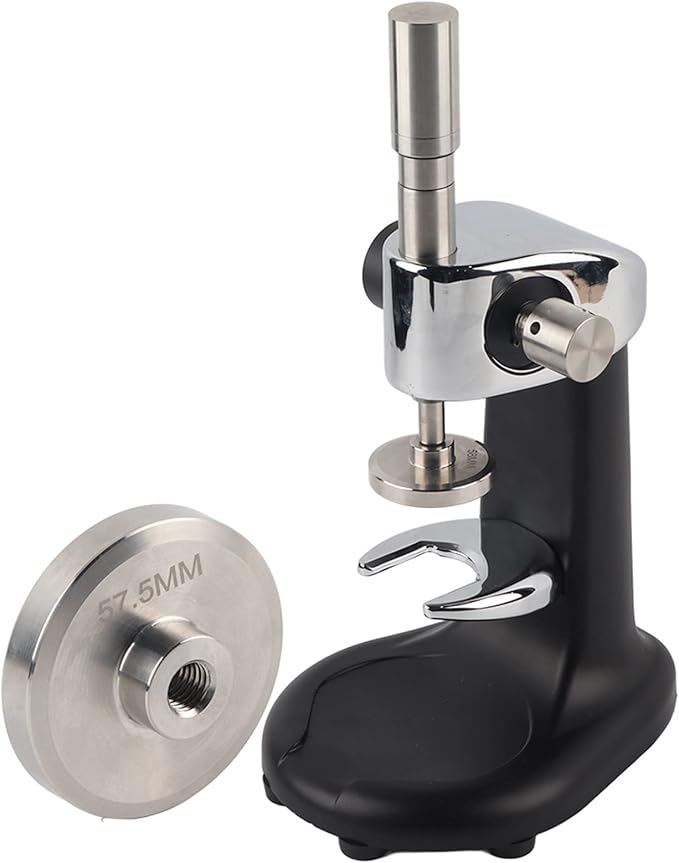 Hztyyier 58mm Coffee Tamper, Stainless Steel Coffee Press Powder Tamping Tool with Flat Base for Home Cafe Bar Commercial Use
