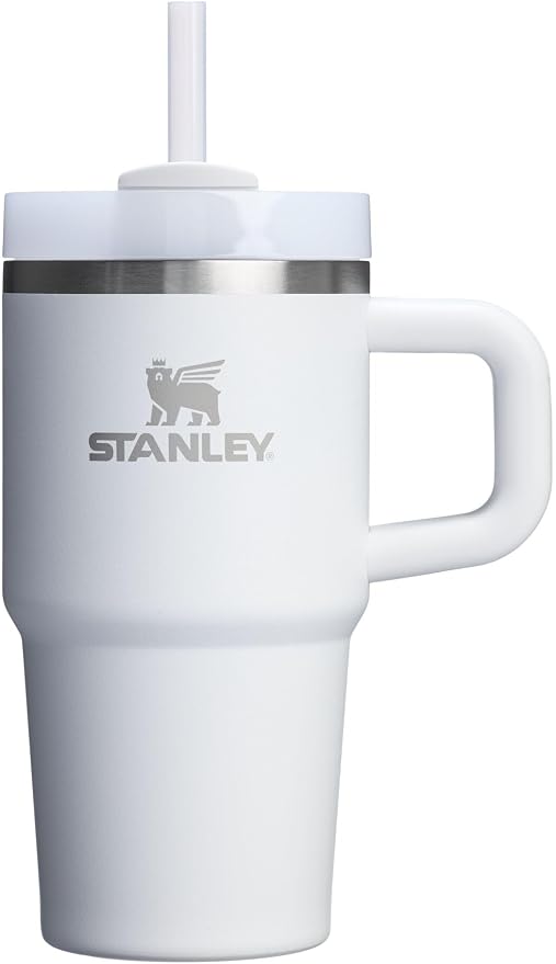 STANLEY Quencher H2.0 Flow State Tumbler, 20 oz, Frost | Handle and Straw | 3-Position Lid | Cup Holder Compatible for Travel | Insulated Stainless Steel Cup | BPA-Free by Unknown