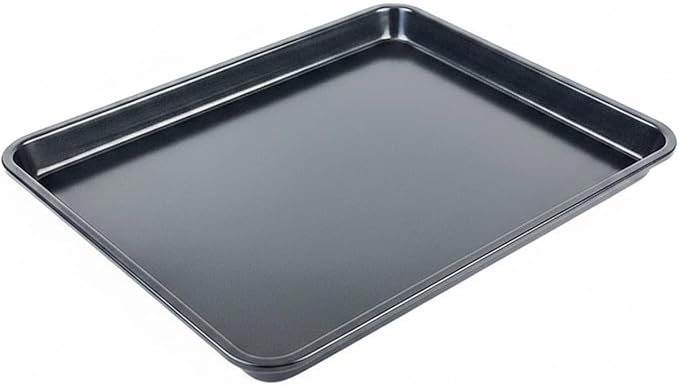 1-Pack Stainless Steel Baking Sheet, 9.8 x 7.3 Inch Cookie Pan for Oven, Durable Smooth Surface Tray for Pastries by Unknown