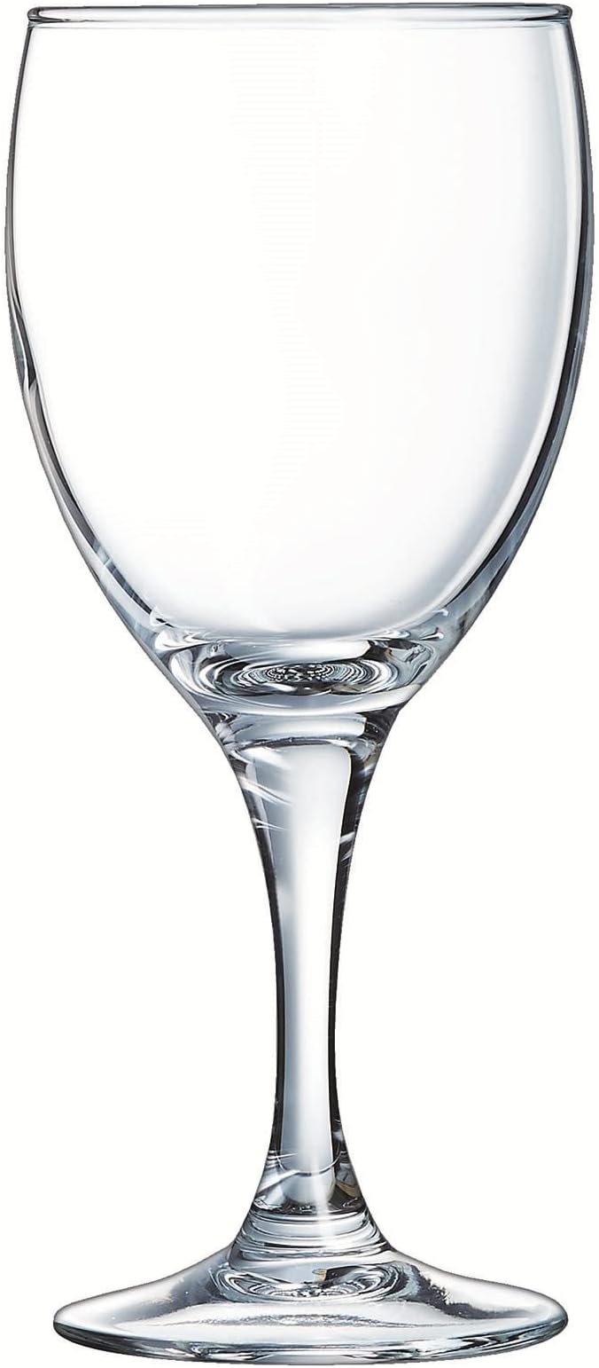 Arcoroc - Elegance Collection - 6 x 19 cl Glass stemware - Professional use - Made in France - Reinforced Packaging, Suitable for Online Sales by Arcoroc
