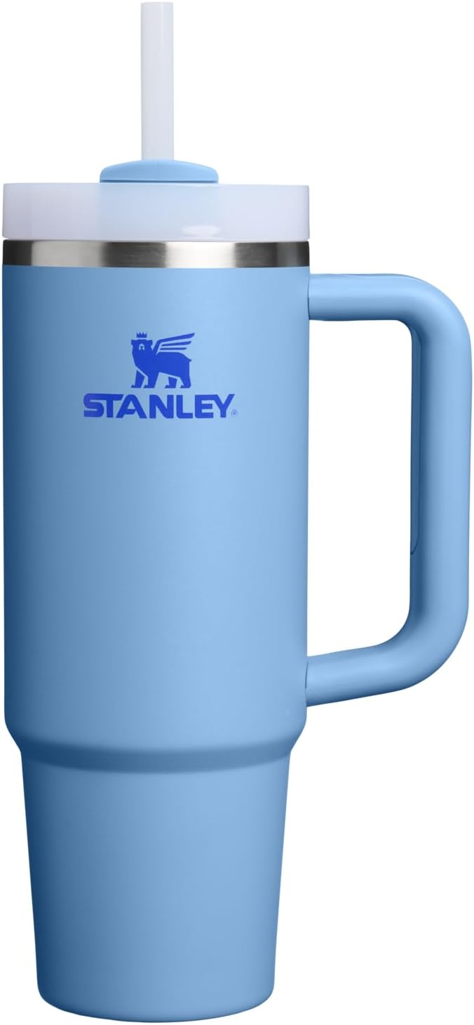 STANLEY Quencher H2.0 Flow State Tumbler, 30 oz, Blue Sky | Handle and Straw | 3-Position Lid | Cup Holder Compatible for Travel | Insulated Stainless Steel Cup | BPA-Free by Unknown