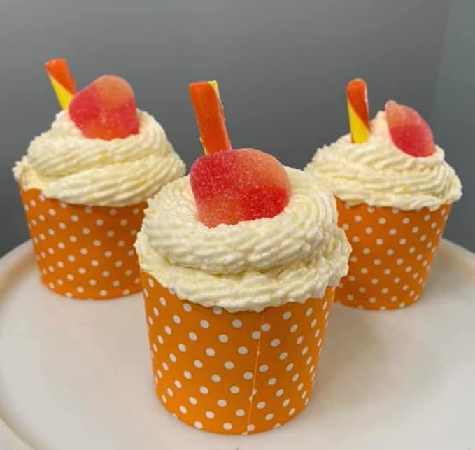 Paper Baking Cups (Polka Dots), Greaseproof Disposable Cupcake Liners (Orange, Large Cups (50-Pack)) - Image 7
