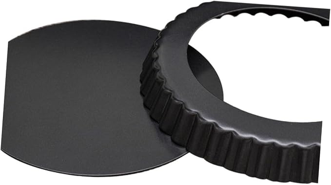 SOLUSTRE 2pcs Non-stick Baking Tray Circle Tart Pans for Home Baking for Pies Quiches and Cheesecakes Beautiful Coating - Image 4