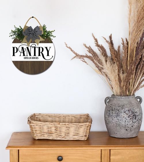 FemiaD Pantry Sign Farmhouse Signs Wall Decor Art Country Decorations Rustic Vintage Kitchen Wall Decor Dinning Room Sign for Housewarming Home Front Door 12inch - Image 3