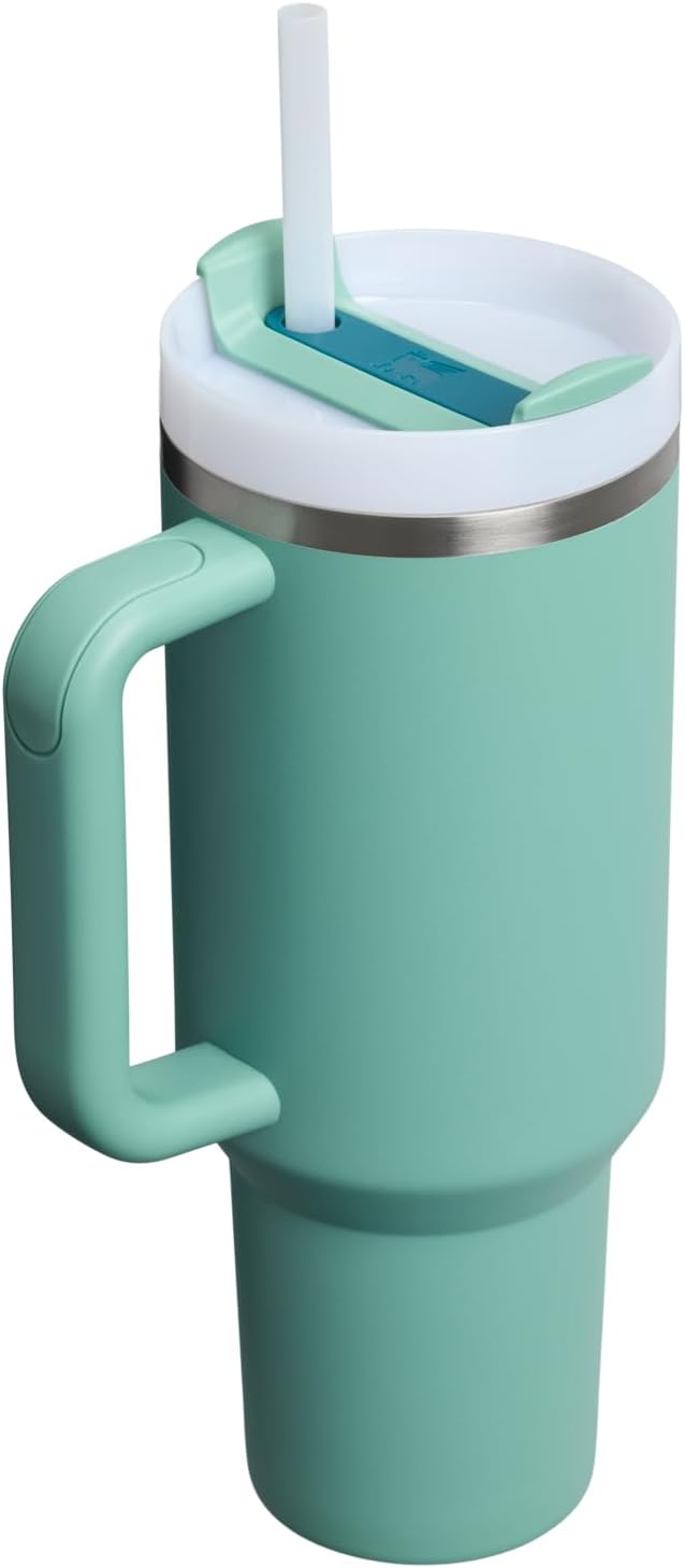 STANLEY Quencher H2.0 Flow State Tumbler, 40 oz, Spring Green | Handle and Straw | 3-Position Lid | Cup Holder Compatible for Travel | Insulated Stainless Steel Cup | BPA-Free - Image 3