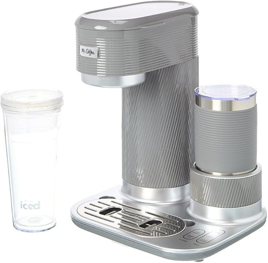Mr. Coffee 4-in-1 Latte Lux Iced Hot Coffee Maker with Built-In Milk Frother Single-Serve 22 Ounces by Unknown