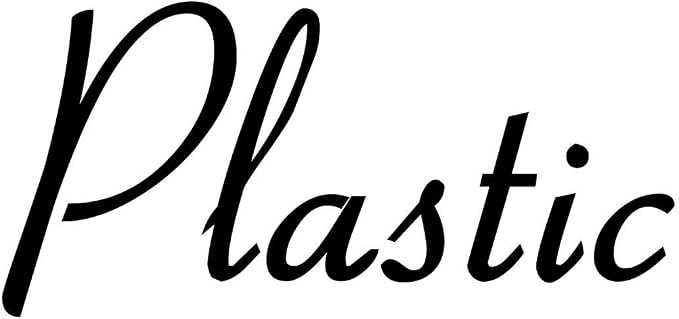 Plastic 4.25w x 2h Label | Kitchen Pantry Organization | Die Cut Vinyl Decal | Black Retro Font (Sticker Only) by MinglewoodTrading