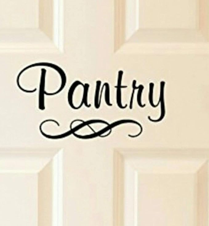 Pantry Sticker/Decal 9x4.5 inches - Vinyl Door Cabinet Cupboard Glass Pantry Label Organizer for Home and Kitchen Décor - Image 3