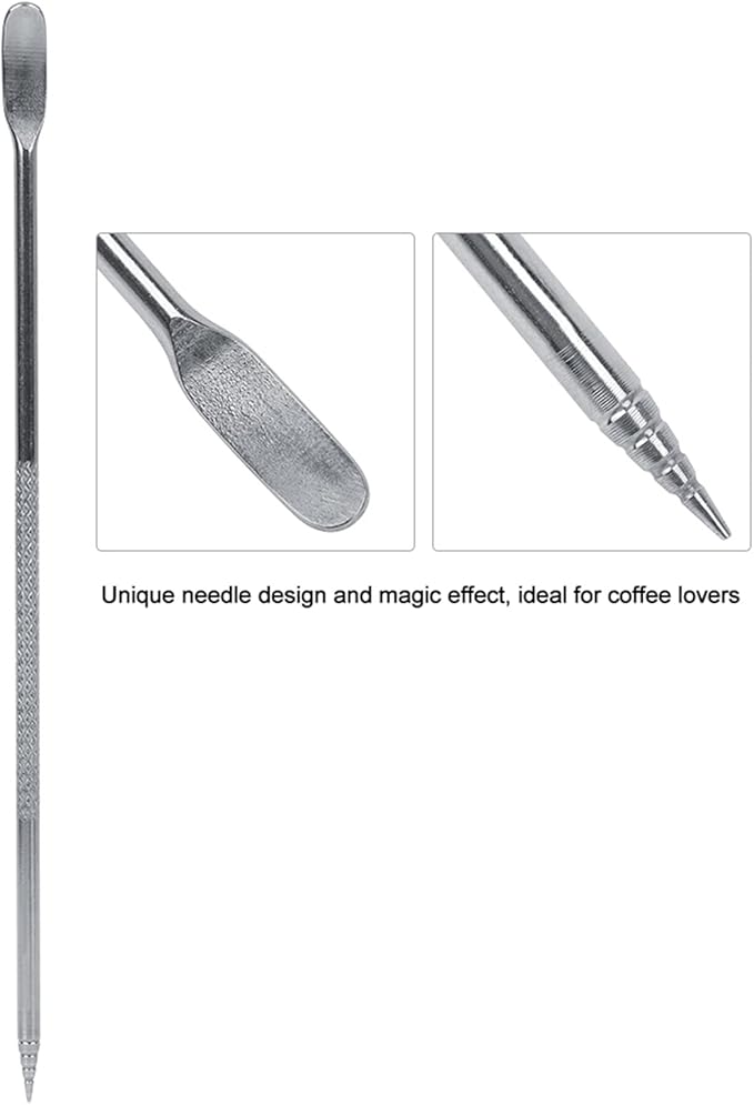 3PCS Latte Art Pen, Stainless Steel Coffee Needle Coffee Drawing Tool with Handle Double Ended Barista Accessories for DIY Art Tool