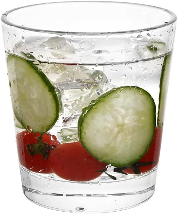 9oz Lowball Glasses, 12pc Glass Sets - Lead-Free Crystal Drinking Glasses for Water, Mojito, Tom Collins - Premium Bar Glassware & Cocktail Glass Set (12, Small) - Image 6