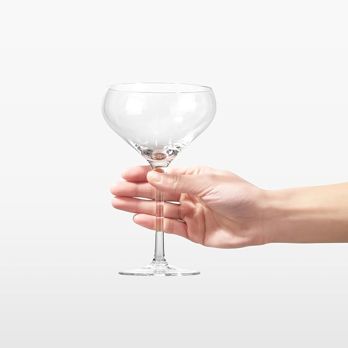 Royalrose Premium Delight 10.8 oz Martini Glasses Set of 4 (Coupe Glasses) | Cocktail Glasses for Wine, Mixed Drinks, Sparkling Water, Elegant Drinkware for Entertaining or Daily Use - Image 5