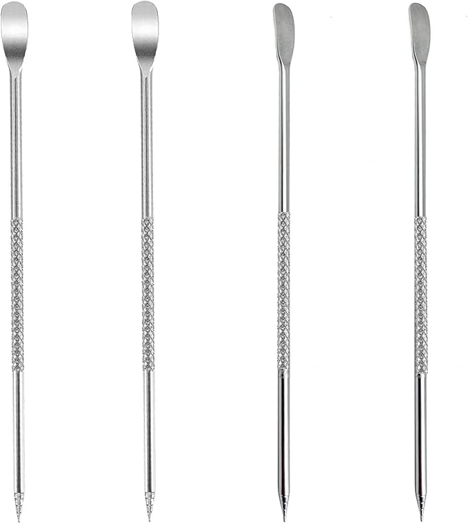 Stainless-steel Coffee Latte Art Pen - Spice Pen Cappuccino Espresso Machine Accessory Fancy Stitch Barista Tool, 4 Piece