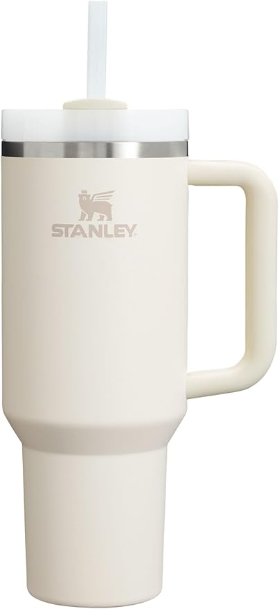 STANLEY Quencher H2.0 Flow State Tumbler, 40 oz, Cream 2.0 | Handle and Straw | 3-Position Lid | Cup Holder Compatible for Travel | Insulated Stainless Steel Cup | BPA-Free by Unknown