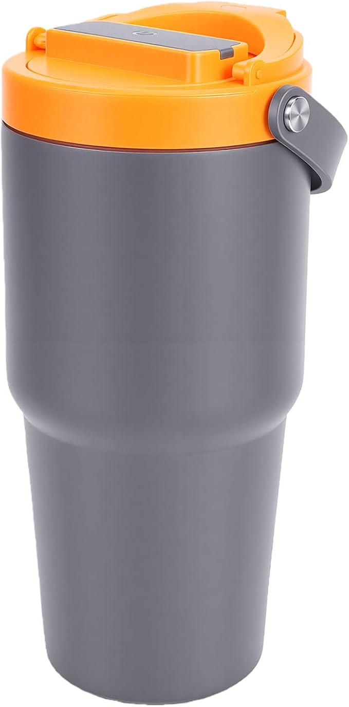 Focket Portable Coffee Maker, 600ml Insulated Stainless Steel Electric Coffee Extraction Mug Battery Operated Maker Cordless with USB Charging Safety Protection for - Image 9