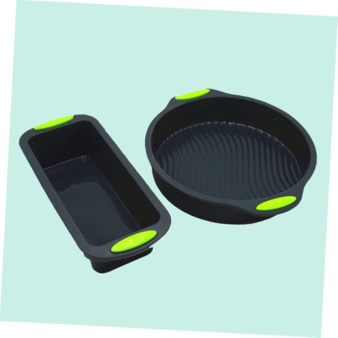 Ciieeo 1 Set Double Color Silicone Baking Round Toast Pan Non Stick Flexible Dishwasher Safe for Cake Bread Baking Black Color Easy to Clean Reusable - Image 9