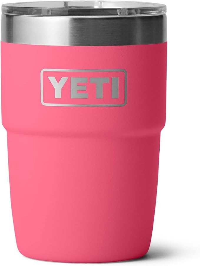 YETI Rambler 8 oz Insulated Coffee Mug with Lid - Stackable Double-Wall Vacuum Insulated Coffee Cup - DuraSip Ceramic Lining - Barista-Friendly Design - Stainless Steel - Dishwasher Safe by YETI