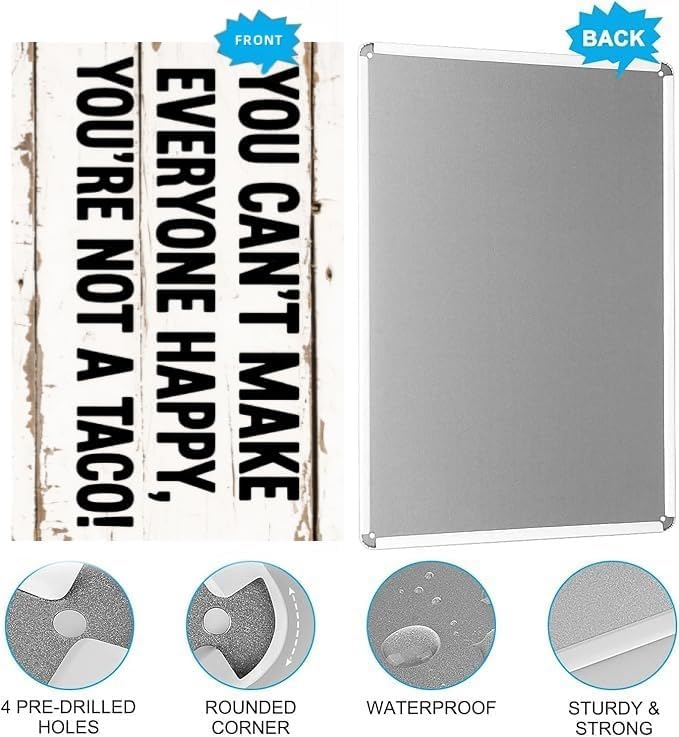 Vintage Metal Sign – Humorous Wall Decor for Kitchen, Bar, Café or Office, Retro Style Home Decoration, 8 x 12 Inches - Image 5