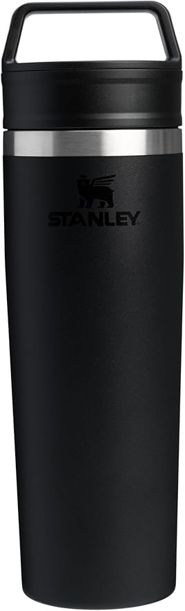 STANLEY Cafe To Go Travel Mug 20 oz | Leakproof Two-Part Drink Through Lid | Tumbler Cup for Coffee, Tea and Drinks | Insulated Stainless Steel Coffee Mug | BPA-Free | Black 2.0 by Unknown