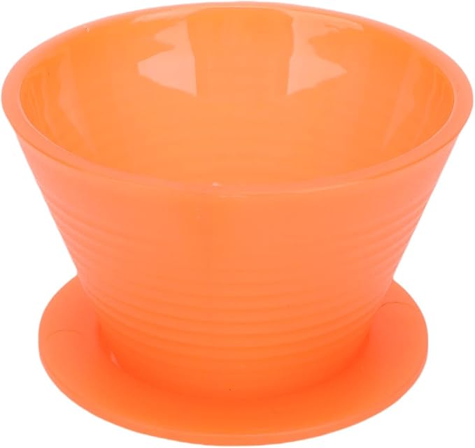 POCREATION Pour Over Coffee Maker Manual Coffee Brewer Hand Drip Coffee Maker Flat Bottom Coffee Dripper with Detachable Design for Home Restaurant Office Use (Orange)