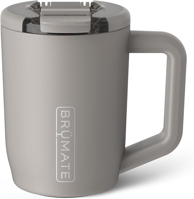BrüMate Müv - 15oz 100% Leak Proof Insulated Coffee Mug with Handle & Lid - Stainless Steel Coffee Travel Mug - Double Walled Coffee Cup (Mocha) by Br%C3%BCMate