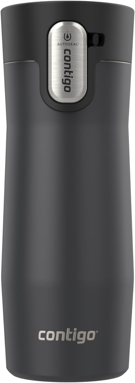 Contigo West Loop 3.0 Stainless Steel Insulated Travel Mug, Leak Proof with AutoSeal Lid, 16oz, Matte Black by Unknown