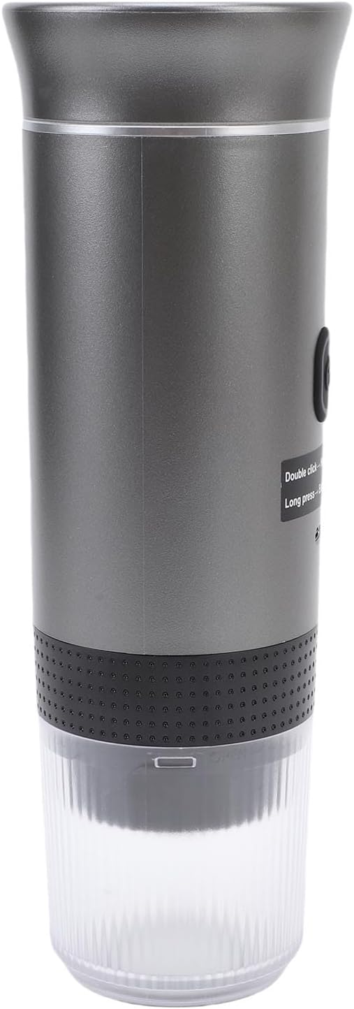 Zunate Portable Capsules Coffee Maker with 20 Bar Pump, 3 in 1 Automatic 72W Ground Coffee Machine for Travel Home Office with 120ML Cup, Gray (Gray) - Image 3
