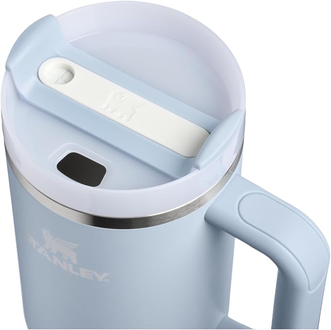 STANLEY Quencher H2.0 Flow State Tumbler, 40 oz, Blue Dream Stone | Handle and Straw | 3-Position Lid | Cup Holder Compatible for Travel | Insulated Stainless Steel Cup | BPA-Free - Image 2