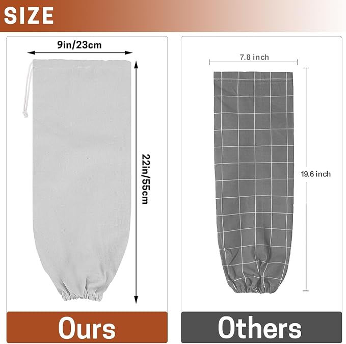 SWISSELITE 1Pcs Plastic Bag Holder, Reusable Plastic Bag Organizer | Wall Mount, Large Grocery Bag Storage Dispenser, 22x9 IN - Image 2