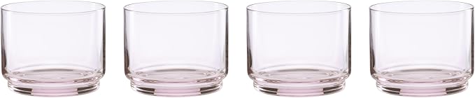 Lenox 897837 Tuscany Classics Stackable Short Glasses, Set Of 4, Blush by Lenox