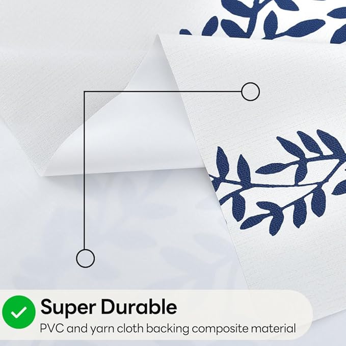 Wipeable Waterproof Tablecloth Vinyl Tablecloths for Rectangle Tables Heavy Duty PVC Tablecloth for Kitchen Dining Table(Rattan, 78'' x 54'') - Image 3