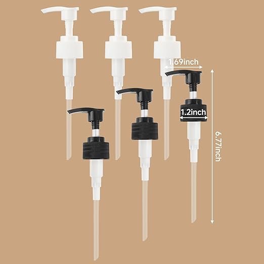 Syrup Pump for Javy Coffee Concentrate 6fl, Syrup Dispenser Pump for Cold Brew Coffee, No Drip Pouring, Replace Measuring Spoon for Consistent Dispensing (6Pcs)