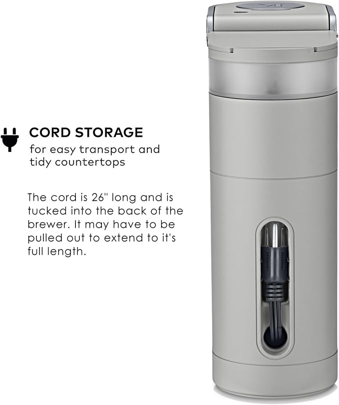 Keurig K-Mini Single Serve K-Cup Pod Coffee Maker, 6 to 12oz Brew size, with Cord Storage, Perfect for Small Spaces, Studio Gray - Image 7