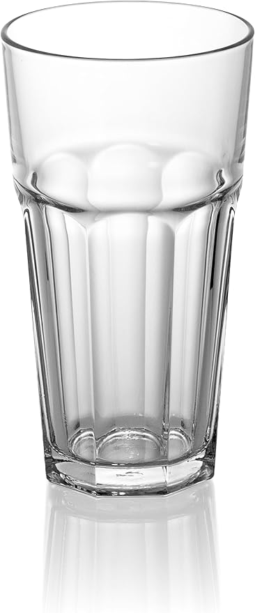 Red Co. Set of 4 Clear Glass 22 Fl Oz Drinking Highball Tumblers for Water, Juice, Beer, Cocktails - Image 8
