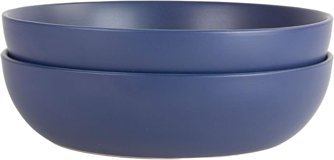 10 Strawberry Street Wazee Matte 9"/48oz Serving Bowl, Set of 2, Midnight Blue - Image 4