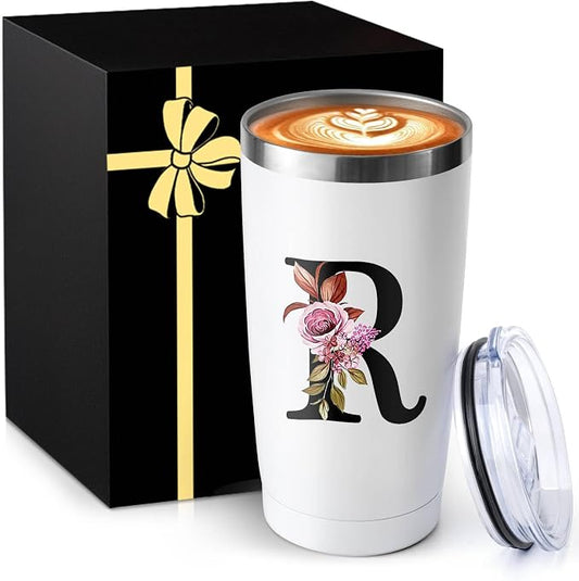 20 Oz Insulated Coffee Cup with Lid Car Tumbler Travel Mug Women Birthday Christmas Xmas Day Holiday Female Boss Teacher Aunt Big Small Sister Law Mother Step Mother Wedding Groom Bride Officiant Gift by MNZZ