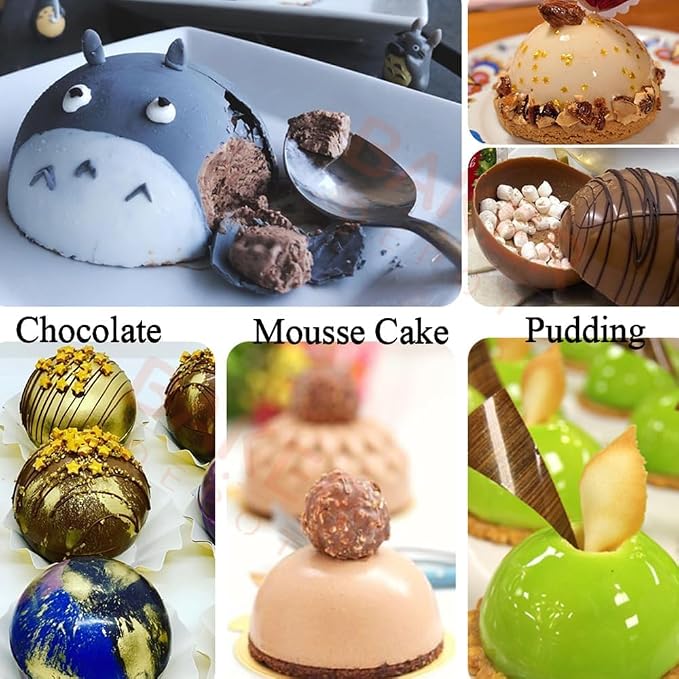 Small 15-Cavity Semi Sphere Silicone Molds Non-Stick,2 Packs Half Sphere Silicone Baking Molds for Making Jelly, Chocolates and Cake - Image 5