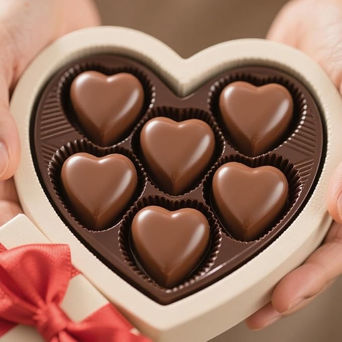 Valentine's Day Heart Silicone Molds Set of 2 Non Stick Food Grade Baking Molds for Chocolate Candy Soap Cake Decorating Perfect for Valentine's Day Gifts DIY Baking Enthusiasts