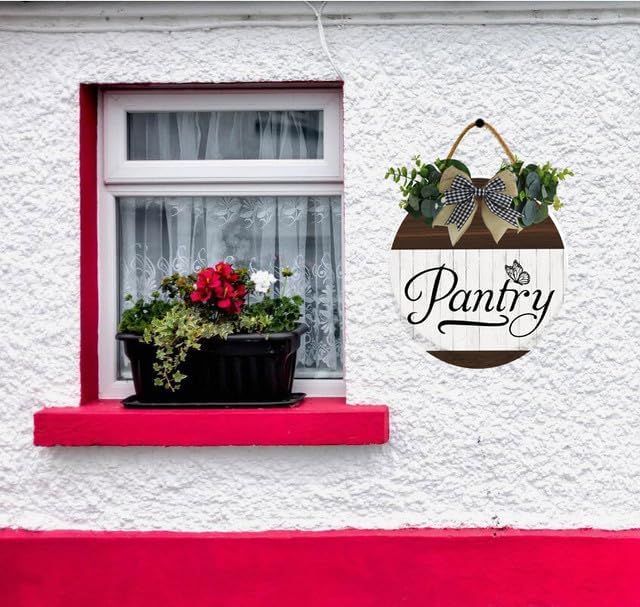 Uptell 11" Farmhouse Pantry Signs Pantry Wall Door Decor Farmhouse Pantry Wall Decoration,Wood Wall Hanging Plaque Sign for Pantry Room Kitchen Decor 11 Inch - Image 4